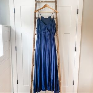 Rokoko Navy Blue Maxi Dress | Large